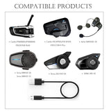 Charger Cable For Cardo Ptb00001/Ptb00040-Packtalk Bold, Frc4P001/Frc4P101-Freecom 4 Plus, Sena Smh10D-10, 10-10, 10R, 10-11, 20S-01, Evo, 30K-01, Sph10 Motorcycle Bluetooth Headset Micro Cable