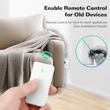 Remote Switch Outlet, 15A/1500W Remote Control Outlet Plug With Switch, Wireless On/Off Light Switch Wall Mounted, Tuv List, No Wiring Needed, 500Ft Rf Range,For Lamp,Fans,4000V Anti Surge
