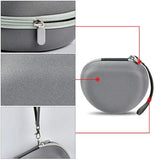 Headphone Case For Skullcandy Crusher/Hesh/Evo Wireless Over-Ear Bluetooth Earphones, For Beats Studio Pro/ 3/Solo 4/3/2 Headphones And More Noise Cancelling Foldable Headset - Hard Box Only - Grey