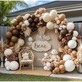 Brown Nude Balloon Arch Kit Neutral White Sand Coffee Tan Cream Garland for Party Decor
