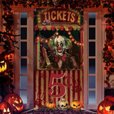 Halloween Carnival Door Cover Circus Ticket Booth Prop Skeleton Backdrop 71x35
