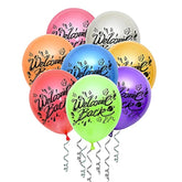 21Pcs Welcome Back Tropical Balloons Set for School Reunion, Army & Home Party Decor