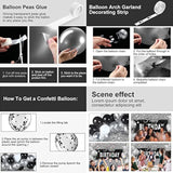 Black And Silver Birthday Party Decorations Black Silver Balloons Arch