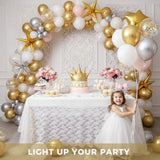 110Pcs Gold Balloons, Gold Latex Balloon For Birthday Baby Shower Graduation Engagement Anniversary Wedding Party Supplies Garland Arch Retirement Tea Casino Disco Decoration,12 Inches