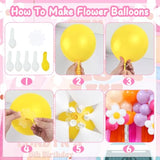 Pink Orange Groovy Balloon Arch Fringe Backdrop, Daisy Balloon Garland Arch Kit, Groovy Streamers For Flower Groovy Birthday Baby Shower Wedding Bachelorette Groovy Party Decorations