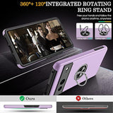 Pixel 7 Case with 2Pcs Screen Protector Cover for Google Pixel 7, Purple