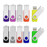 10 Pieces 32Gb Usb Flash Drive 10 Pack Usb 2.0 Memory Stick Thumbdrives (Mix Colors : Black Blue Red Green Orange White Yellow Pink Purple Silver)