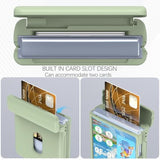 Case For Samsung Galaxy Z Flip 7 Case With Card Holder, Full Body Protector With Hinge Phone Cover For Samsung Galaxy Z Flip 7 5G 2025 - Green
