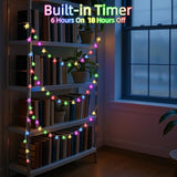 120 Led 40Ft Star String Lights, 8 Modes Plug In Christmas Lights With Timer & Memory, Indoor Outdoor Christmas Twinkle