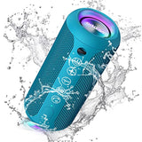 Portable Bluetooth Speakers, Ipx7 Waterproof Wireless Outdoor Speaker With 24W Loud Stereo Sound And Bluetooth 5.3, Deep Bass, Rgb Lights, Dual Pairing, 30H Playtime For Home, Party