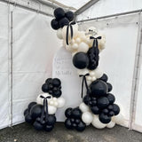 112pcs Black & White Balloon Arch Kit β Elegant Garland for Parties Events