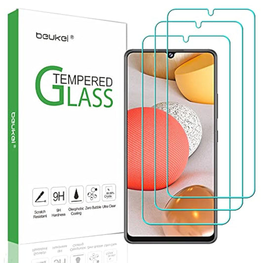 (3 Pack) Compatible For Samsung Galaxy A42 5G Screen Protector Tempered Glass, Touch Sensitive,Case Friendly, 9H Hardness