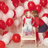 100 Pack Red Balloons 12 Inch, Red Latex Balloons For Valentines Day B