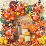 Thanksgiving Party Decorations 6Pcs 32Inch Large Turkey Mylar Balloons for Fall Party Decor