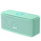 DOSS SoundBox Touch Wireless Bluetooth Speaker with 12W HD Sound and Bass, IPX5 Water-Resistant, 20H Playtime, Handsfree, Portable for Office, Home, Outdoor, Travel-Green