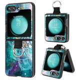 For Samsung Galaxy Z Flip 5 Case, Slim Fit Glow In The Dark Soft Flexible Bumper Protective With Ring Shockproof Non-Slip Case Cover For Galaxy Z Flip 5 6.7β 2023, Mandala In Galaxy