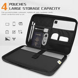 Laptop Bag Case 15 Inch Shockproof Eva Hard Shell Handle Sleeve For Macbook Pro 16 M4 M3 M2/15 Lenovo Ideapad 3I /15.6" Dell Xps 15/Ideapad Slim 3I 14"/15" Ideapad Gaming 3I,Black