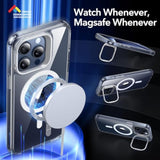 Esr For Case, Compatible With Magsafe, -Grade Protective Case, Built-In Stash Stand Phone Case, Scratch-Resistant Back Cover, Classic Series, Clear