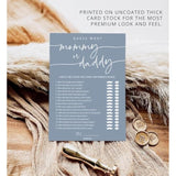 50 Guess Who Mommy Or Daddy Game Cards, Fun Baby Shower Games Activity, Gender Neutral Boy Or Girl - Blue