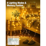 4 Pack Fairy Lights Battery Operated With Timer, 16.4 Ft 50 Led Silver Wire Twinkle String Lights 8 Modes Dimmable Water