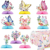 Butterfly Honeycomb Table Centerpieces - 9 Pcs Butterfly Party Table T