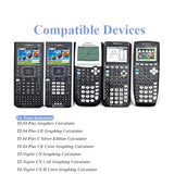 Charger For Ti-84 Plus Ce Graphing Calculator, Ti-Nspire Cx/Cx Cas, Ti84 Plus Ce Color/C Silver Calculators - 5Ft Charger Cable