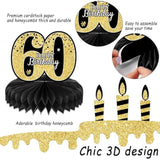 60th Birthday Table Centerpieces 1965 Vintage Party Decor for Men & Women (9PCS)