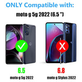 Wallet Cover 4-Card Credit Card Holder Id Slot Scratch Resistant Dual Layer Hybrid Protective Hard Shell Rugged Tpu Bumper Armor Case For Motorola Moto G 5G 2022 Gun