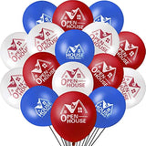 60 Pieces Open House Balloons For Sale 12 Inches Latex Balloons For Real Estate Supplies Signs For Open House Yard Sign