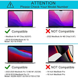 Glass Screen Protector for MacBook Pro 13 Inch 2022-2016 &MacBook Air 13 2021-2018