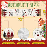 Christmas Table Runner Merry Christmas Table Runner Red Black Christma Tree Table Runner Christma Coffee Tables Runner 13X72 Inch Xmas Kitchen Dining Table Xmas Farmhouse Home Party Decor