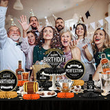Whiskey Pattern Birthday Party Decorations For Men Aged To Perfection