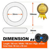 Virtuoso Xt Cooling Gel Earpads - Compatible With Virtuoso Rgb Wireless Se Headset, Hybrid Fabric Thicker Cooling Gel Replacement Earpads (Black Fabric)