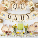 Classic Winnie Oh Baby Banner For Baby Shower Decorations Pooh First Birthday Supplies Bear Banners