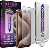 2 Pack Matte Screen Protector For Iphone 16 Pro Max, 9H Tempered Glass, Full Coverage, Anti-Fingerprint, Auto Dust-Elimination, No Bubble, Easy Installation