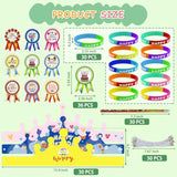 126-Pcs Classroom Birthday Kits Crowns Bracelets Pencils Stickers Party Favors
