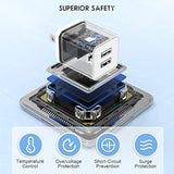 Usb Charger Block 5V 2.4A, Dual A Port Charging Blocks,Usb Wall Charger Plug Power Adapter Cube For Apple Iphone 16 15 14 13 12 11 Pro Max/Pro/Xr/8/7/6/Plus/X,Android-Etl Certified