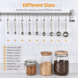 Measuring Spoons: 18/8 Stainless Steel Measuring Spoons Set Of 9 Piece: 1/16 Tsp, 1/8 Tsp, 1/4 Tsp, 1/3 Tsp, 1/2 Tsp, 3/4 Tsp, 1 Tsp, 1/2 Tbsp & 1 Tbsp Dry And Liquid Ingredients