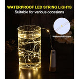 Wine Bottle Lights With Cork, 4 Pack Usb Rechargeable Cork Lights For Wine Bottles,Christmas, Halloween, Party Decoratio