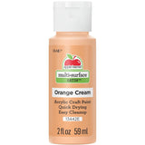 Apple Barrel Multi-Surface Acrylic Paint, 2oz, Orange Cream- Pack of 1