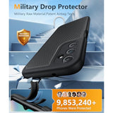 For Samsung Galaxy A14 5G Case: Dual Layer Protective Heavy Duty Cell Phone Cover Shockproof Rugged With Non Slip Textured Back - Protection Bumper Tough - 2023, 6.6Inch (Matte Black)