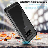 Samsung Galaxy S8 Case, Full Body Bumper Case Built-In Screen Protector Slim Clear Shock-Absorbing Dustproof Lightweight Cover Case For Samsung Galaxy S8 5.8 Inch