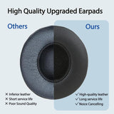 Replacement Ear Pads For Beats Solo2 & Solo3 Wireless On-Ear Headphones – Soft Memory Foam Cushions With Premium Protein Leather – Comfortable, Durable, Thicker & Easy To Install (Black)