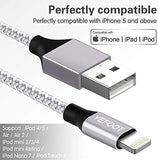 6 Pack MFi Certified Lightning Charging Cable Set 3FT 6FT 10FT Nylon Braided Fast Charger for iPhone iPad