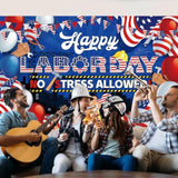 Labor Day Decorations Banner Remember And Honor Laborer Banner Stars And Stripes Style Celebration Party Decorations Happy Labor Day Party Photo Background