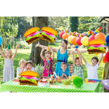 2Pcs Hamburger Foil Balloons Aluminum Food Balloon Birthday Party Decorations
