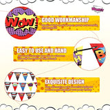 4 Pieces Birthday Banner Birthday Party Decorations Paper Pennant Bann