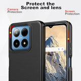 For Summit Case, Boost Summit 5G Phone Case With Screen Protector, Dual Layer Shockproof Protective, Silicone Bumper Non Slip Back, Heavy Duty Rugged Cell Phone Cover-Black