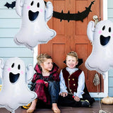 3 Pack White Ghost Foil Balloons Halloween Party Decoration Supplies Balloon Set