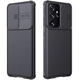 Samsung Galaxy S21 Ultra 5G Camera Cover and Full-Body Protective Case, Slim Fit, Black
